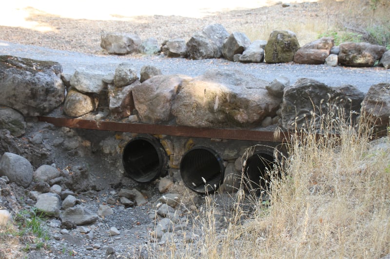 Underground drainage pipe installation in Petaluma, CA